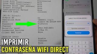 Cómo OBTENER CONTRASEÑA de WIFI DIRECT/Epson L1250-L3250(Muy Fácil)