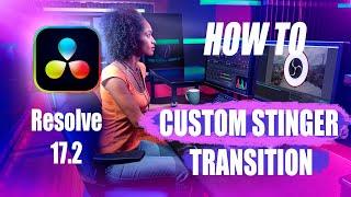 How to CUSTOM STINGER TRANSITION for OBS // DaVinci Resolve 17 basic tutorial