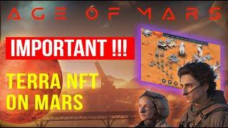 FINALLY! TERRA NFT ON MARS!    PLAY TO EARN NFT GAME AGE OF MARS