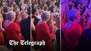 Theresa May spotted dancing at music festival after Boris Johnson's resignation