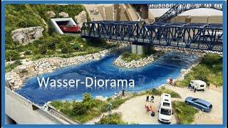 H0 Modelleisenbahn I Bau einer Wasser-Landschaft I See Diorama in 1:87 I DIY Tutorial Water