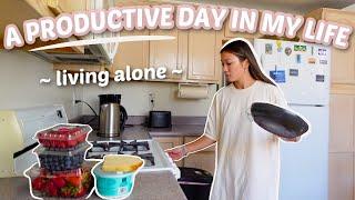 A PRODUCTIVE DAY IN MY LIFE LIVING ALONE?! - going solo diaries LA edition.