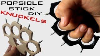 How To Make KNUCKLES Out of Popsicle Sticks and Screws