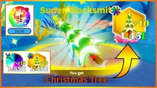 I got the EXLUSIVE weapon *CHRISTMAS TREE* Shiny++ in Weapon Fighting Simulator | Roblox