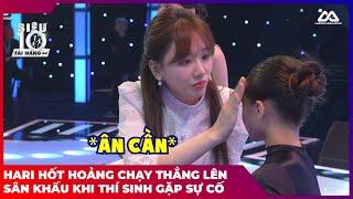 Hari Won hốt hoảng chạy thẳng lên sân khấu khi Thí sinh gặp sự cố | Siêu Tài Năng Nhí Mùa 4