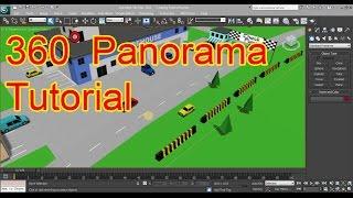 How to render a panorama in 3ds max - Simple tutorial