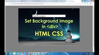 how to add background image in div in html css.