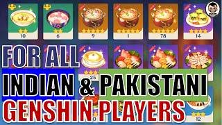 This Genshin Impact recipe is for Indian and Pakistan Players 