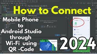 Connect Mobile Phone with Android Studio using Wi-Fi to Run App[2024] | Run Android App on Mobile