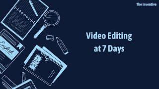 Master Video Editing in One Week