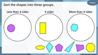 Maths: Week 3 Lesson 2   I can sort 2D shapes