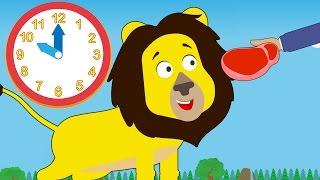 Feeding Time At Number Zoo | Learn To Tell Time With Toddler Fun Learning