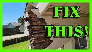 Rotted Wooden Beam Repair and Restoration. How to Restore Wood Rot!