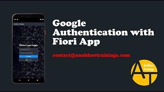 How to authenticate using google fiori apps || Hybrid Fiori App Training || Gsuite Fiori Integration
