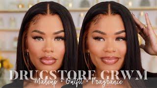 drugstore grwm | makeup, outfit & fragrance | arnellarmon