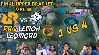 RRQ LEMON LEOMORD 1 VS 4 FINAL UPPER BRACKET | RRQ VS EVOS MPL SEASON 5