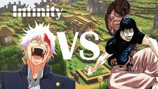 Gojo Satoru (No Infinity) VS Toji Fushiguro - Jujutsu Kaisen Minecraft