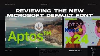 Aptos Unveiled: Microsoft's New Typeface | In-Depth Designer Review & Comparison with Calibri