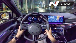 The New 2024 Hyundai Sonata N Line 2.5T POV Night Drive