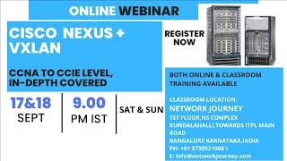 #2 VXLAN + CISCO NEXUS + ACI : Bundle Pack \ Starting 18-Sep-2022 @ 9:00PM