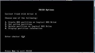 FDISK -  FORMAT - Windows 98