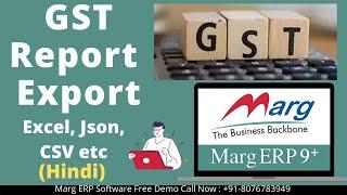 Marg Erp GST Report Export Complete Step by Step in Hindi | Marg Free Demo Call Now @ 8076783949