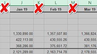 Delete empty columns in Excel