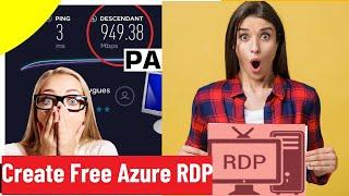 How to Create Free Azure RDP  No Credit Debit Card Required  Free RDP IN VR Command