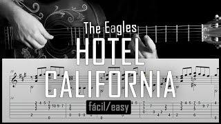 Hotel California (fácil/easy) - Arreglo de guitarra solista con partitura y tablatura - Fingerstyle