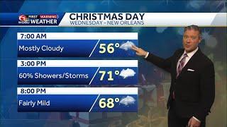 Tracking warmer days and rain for Christmas Day