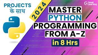 Learn Python for Beginners in Hindi in 2024 & start Python Programming Today in 8 hours!