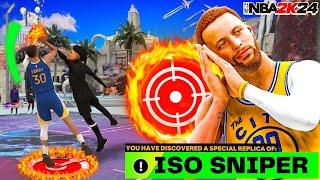 "ISO SNIPER" CURRY BUILD WITH 99 3PT + 93 BALL HANDLE IS THE BEST SHOOTING BUILD IN NBA 2K24!!!