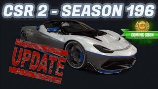 CSR2 | Season 196 | Next Prestige & Prize Cars
