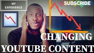 My Experience: Changing youtube content. How to do it