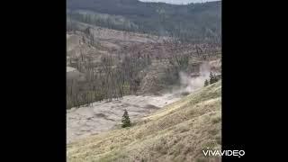 Chilcotin River Fully Breached - Ground View