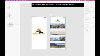 XD: Time trigger, auto animate and fix position when scrolli