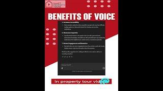 Benefits of Voice Narrated Property Tours