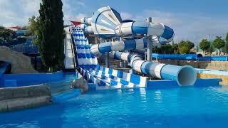 Aphrodite Waterpark Paphos  - POV 4K - all attractions and swimming pools - all tour, June 2023