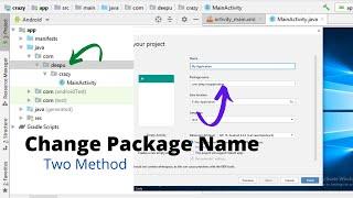 How to change Package name in android studio project