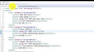 PHP and XML | Read XML Element Attribute Value | Tutorial 3