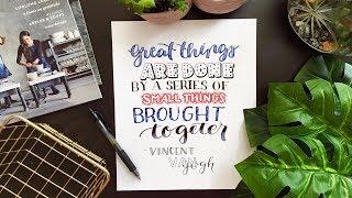 8 Hand Lettering Fonts! How-To Draw Different Styles