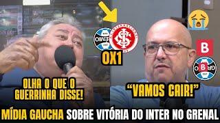 GUERRINHA RASGOU ELOGIOS AO..! MÍDIA GAÚCHA fala sobre VITÓRIA do INTER no greNAL | Grêmio 0x1 Inter