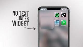How to Remove Text Under Widget on iPhone (tutorial)