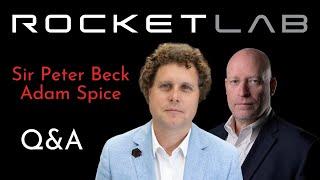 Post-Q2 Q&A with Sir Peter Beck & Adam Spice of Rocket Lab