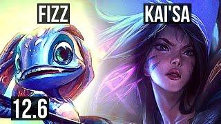 FIZZ vs KAI'SA (MID) | Rank 2 Fizz, 5/0/6, 2.0M mastery, 300+ games | BR Challenger | 12.6