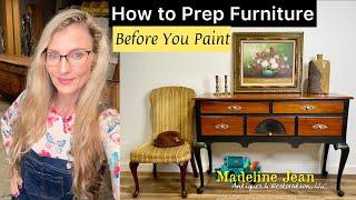 How To Prep Furniture Before You Paint | BACK TO BASICS #1