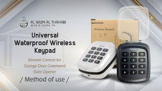 How Can You Program Universal Wireless Keypad for Garage Door or Gate Openers 280 868MHz