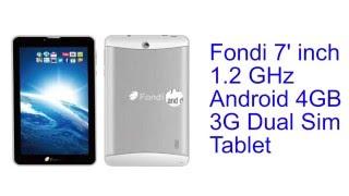 Fondi 7' inch 1.2 GHz Android 4GB 3G Dual Sim Tablet Specification [INDIA]