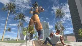 Franklin Fights Giant Goku In Indian Bikes Driving 3D