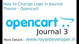 How to Change Logo in Journal Theme - Opencart